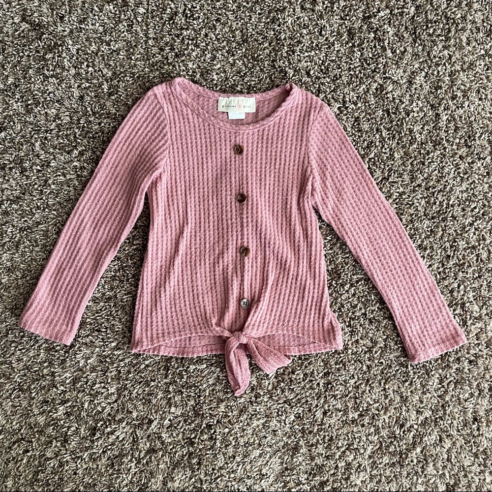 💜💜💜Glitter Girl Pink Long Sleeve Top